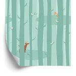 Behang Bomen, Bos, Natuur, Kinderkamer
