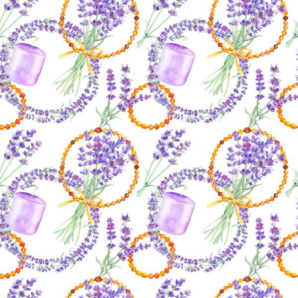Behang Lavendel Boeketten - Afbeelding 2