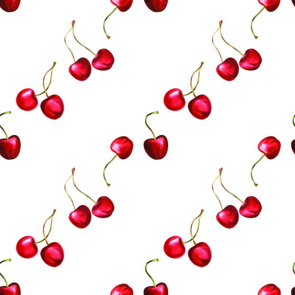 Behang Voor De Keuken Eetkamer Met Kersen Fruit - Afbeelding 2