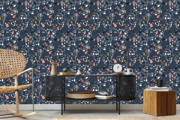 Behang Terrazzo Modieus Patroon - Afbeelding 5