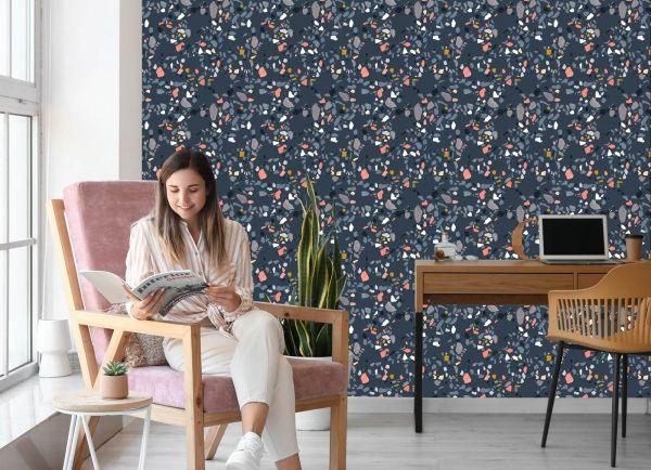 Behang Terrazzo Modieus Patroon - Afbeelding 7