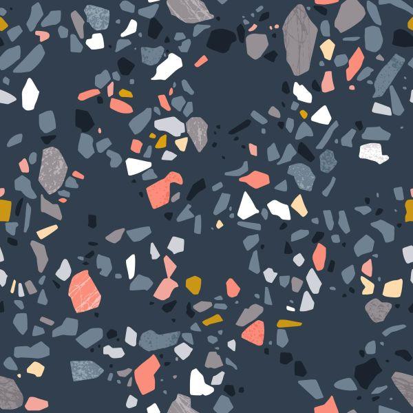 Behang Terrazzo Modieus Patroon - Afbeelding 2