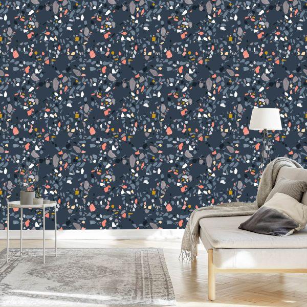 Behang Terrazzo Modieus Patroon - Afbeelding 3