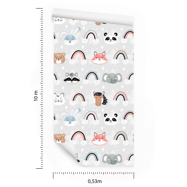 Behang Babydieren In De Wolken - Afbeelding 8