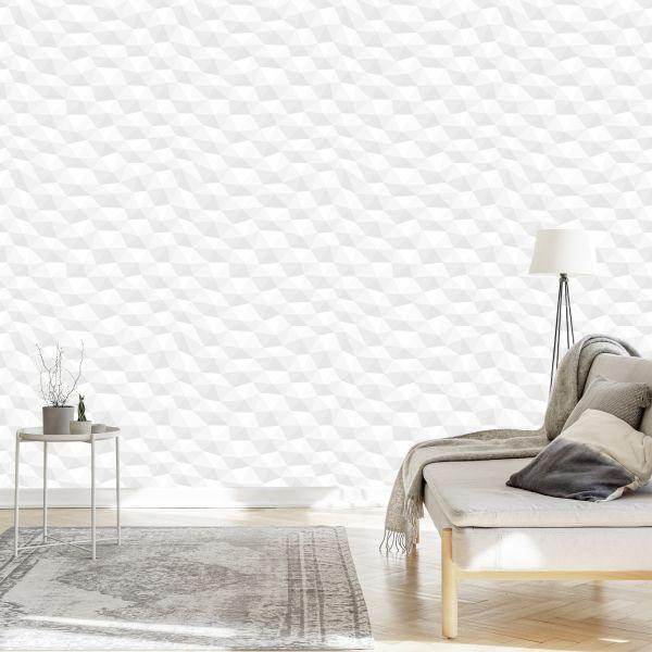 Behang 3D Geometrisch Modern Voor Een Slaapkamer - Afbeelding 3