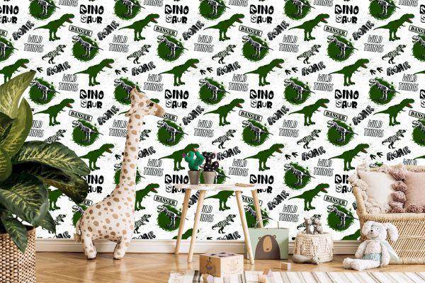 Behang Dinosaurussen Voor De Jeugdkamer - Afbeelding 5