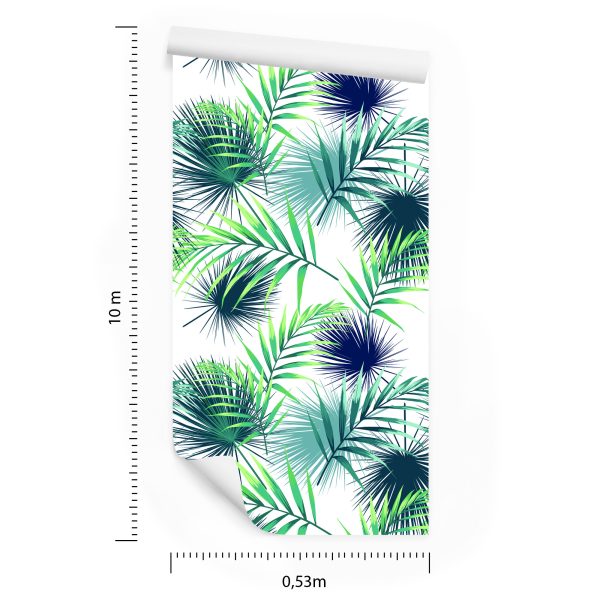 Behang Tropische Palmbladeren - Afbeelding 8