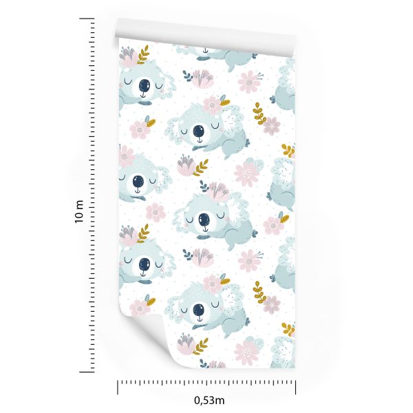 Behang Koala's Bloemen - Afbeelding 8