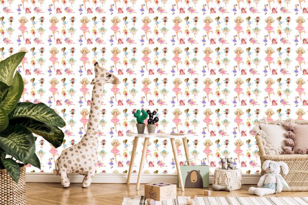 Behang Muursprookjesfee Voor Meisjes - Afbeelding 5