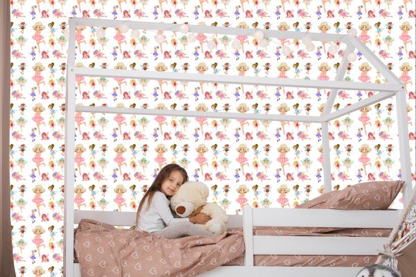 Behang Muursprookjesfee Voor Meisjes - Afbeelding 7