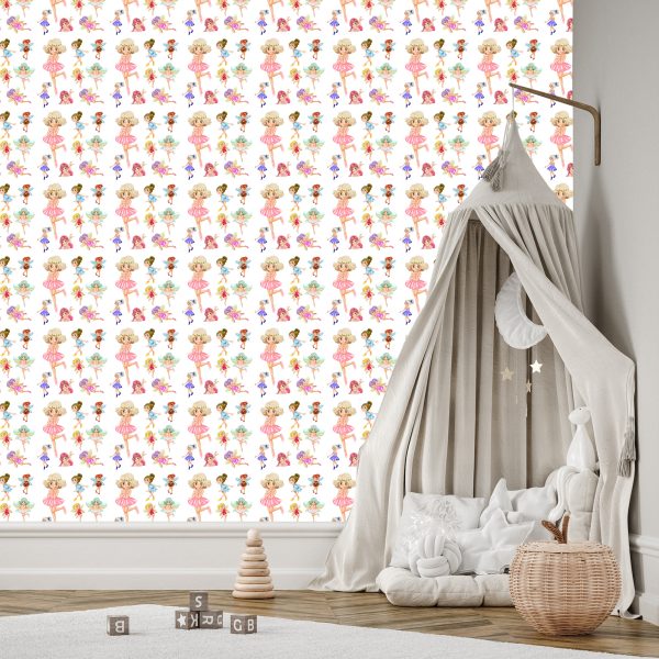 Behang Muursprookjesfee Voor Meisjes - Afbeelding 3