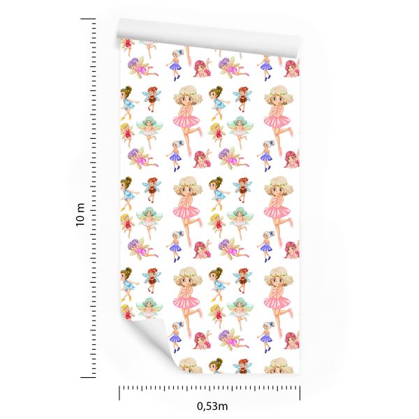 Behang Muursprookjesfee Voor Meisjes - Afbeelding 8