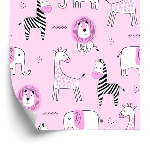 Behang Leeuwen, Giraffen