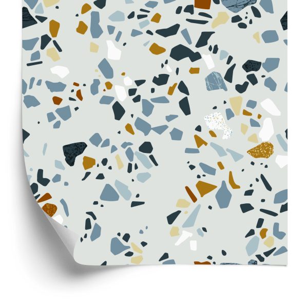 Behang Veelkleurig Terrazzo