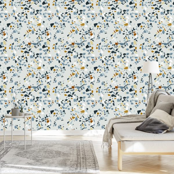 Behang Veelkleurig Terrazzo - Afbeelding 3