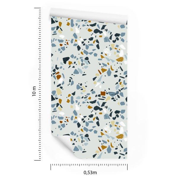Behang Veelkleurig Terrazzo - Afbeelding 8