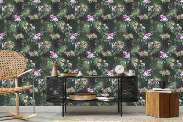 Behang Bloemenpatroon - Afbeelding 5