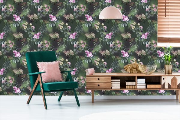 Behang Bloemenpatroon - Afbeelding 6