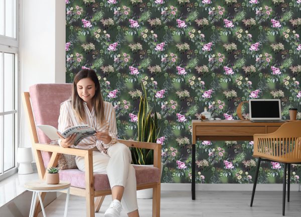 Behang Bloemenpatroon - Afbeelding 7