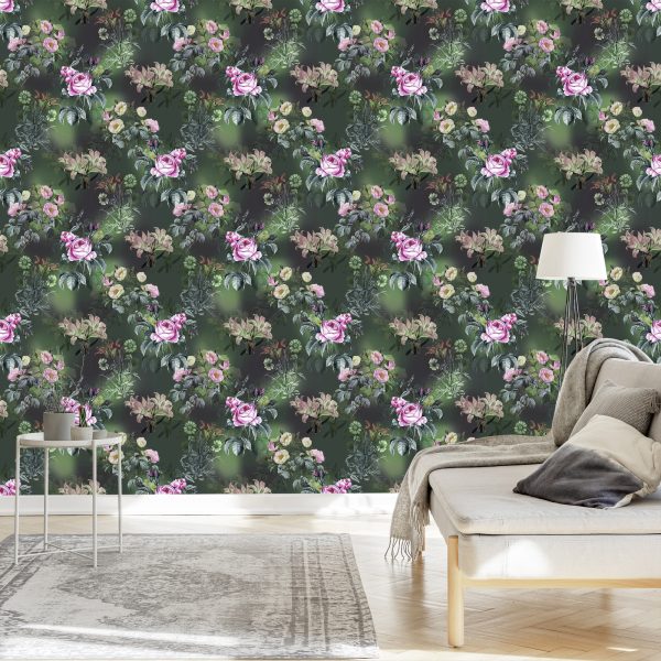 Behang Bloemenpatroon - Afbeelding 3