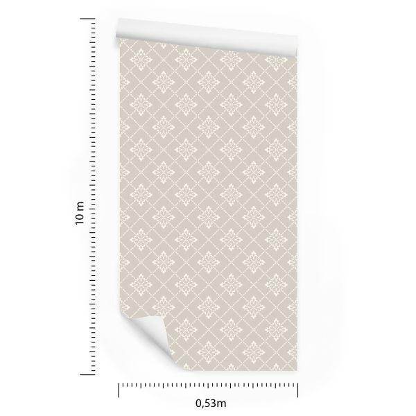 Behang Stijlvol Mozaïek Met Ornamenten - Afbeelding 8
