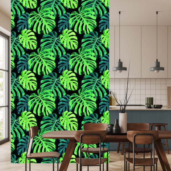 Behang Monstera Vertrekt - Afbeelding 4