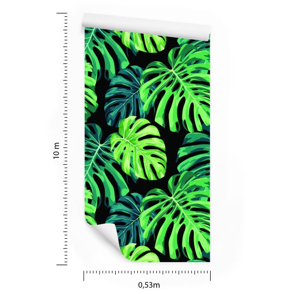 Behang Monstera Vertrekt - Afbeelding 8