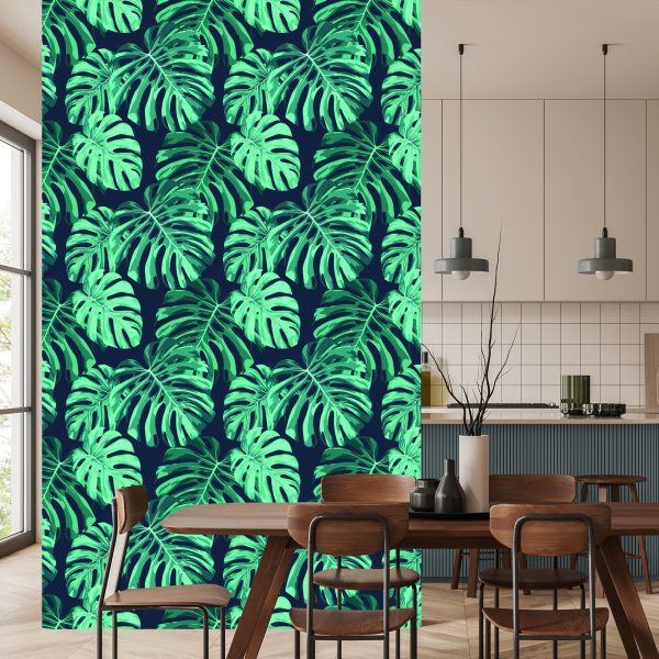 Behang Monstera Vertrekt - Afbeelding 4