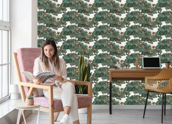 Behang Tijgers En Planten - Afbeelding 7