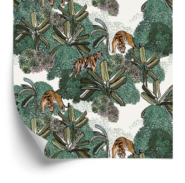 Behang Tijgers En Planten