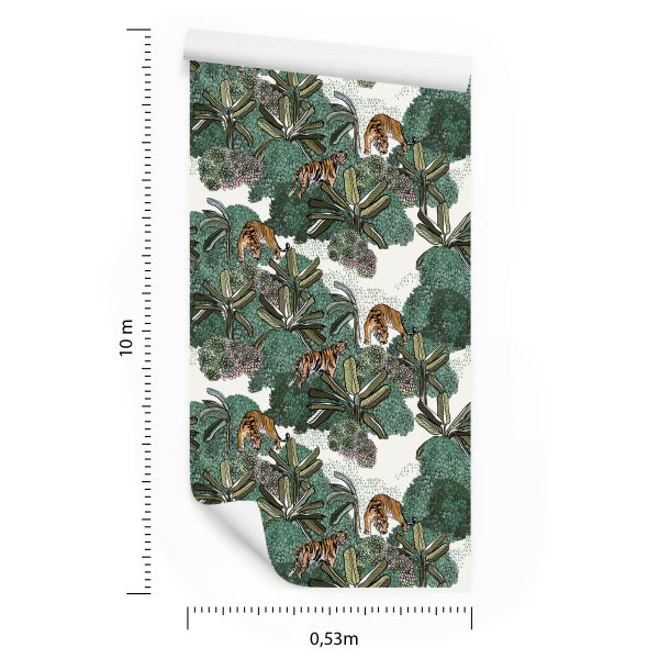 Behang Tijgers En Planten - Afbeelding 8