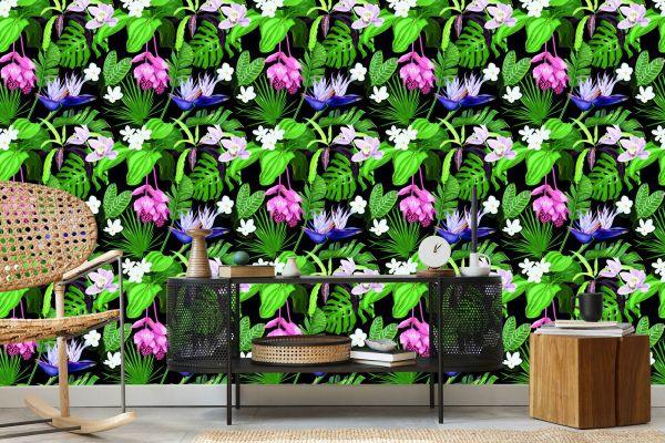 Behang Exotische Palmbladeren - Afbeelding 5