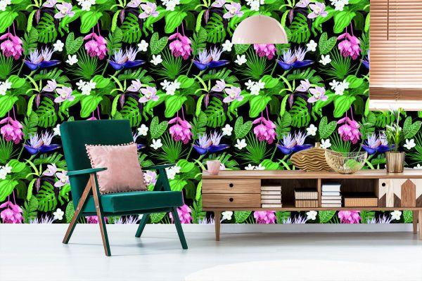 Behang Exotische Palmbladeren - Afbeelding 6