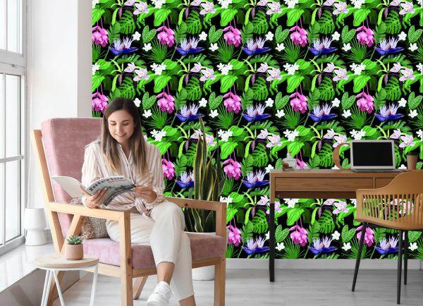 Behang Exotische Palmbladeren - Afbeelding 7