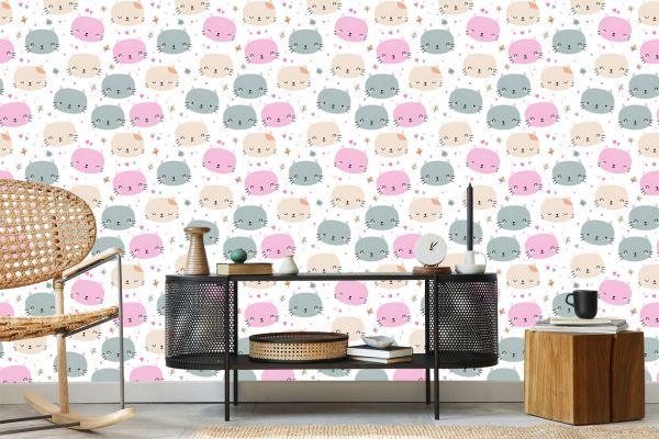 Behang Voor Kinderen - Kleine Katten - Afbeelding 5