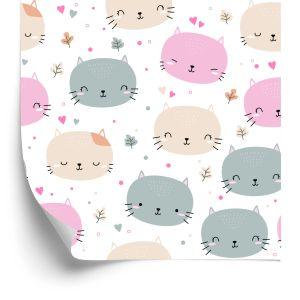 Behang Voor Kinderen - Kleine Katten