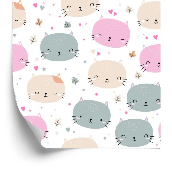 Behang Voor Kinderen - Kleine Katten