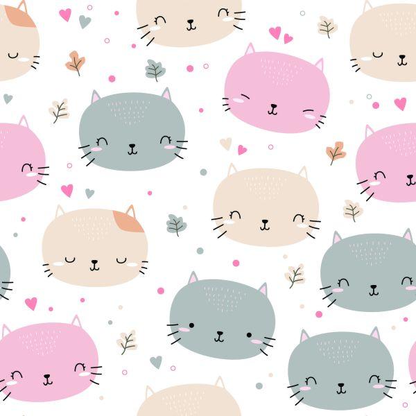 Behang Voor Kinderen - Kleine Katten - Afbeelding 2