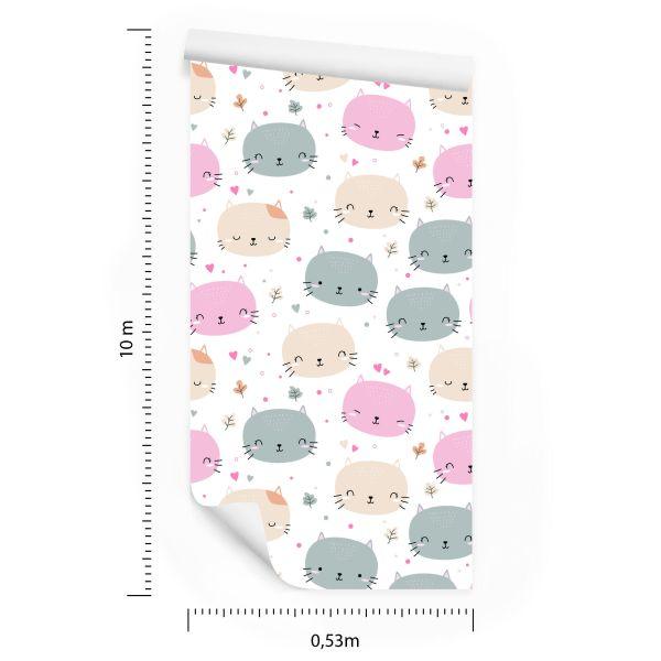 Behang Voor Kinderen - Kleine Katten - Afbeelding 8