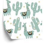 Behang Star Plants Voor Lama Babykamer
