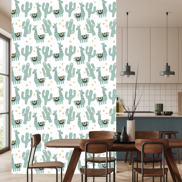 Behang Star Plants Voor Lama Babykamer - Afbeelding 4