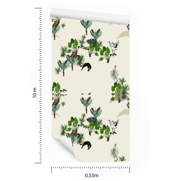 Behang Savannedieren En Bomen - Afbeelding 8
