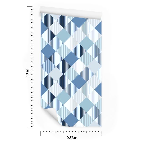 Behang Geometrisch Gekleurde Diamanten - Afbeelding 8
