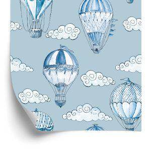 Behang Ballonnen En Wolken