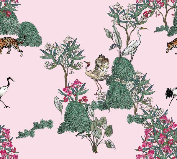 Behang Prachtige Kleurrijke Vogels - Afbeelding 2