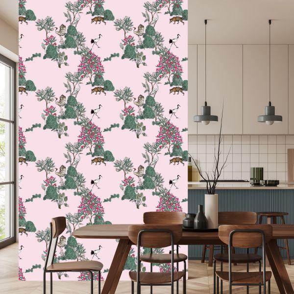 Behang Prachtige Kleurrijke Vogels - Afbeelding 4
