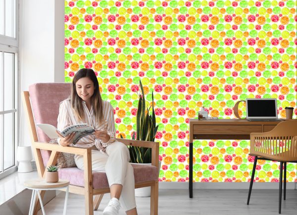 Behang Voor De Eetkamer Citroen, Sinaasappel, Limoen - Afbeelding 7