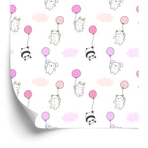 Behang Dieren Met Ballonnen