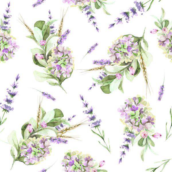 Behang Boeketten Met Lavendel - Afbeelding 2