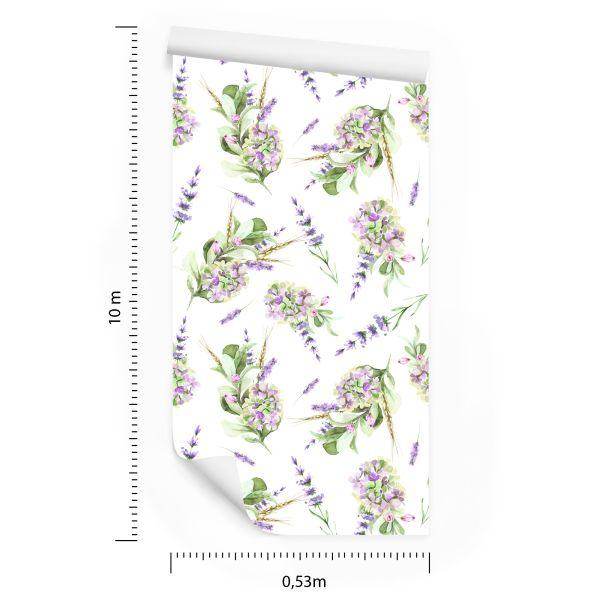 Behang Boeketten Met Lavendel - Afbeelding 8